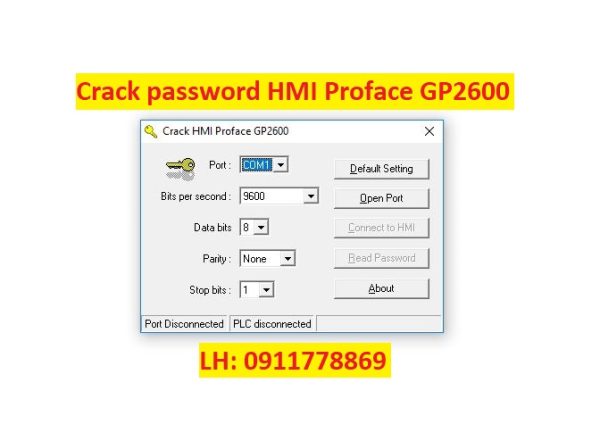 Crack password HMI Proface GP2600