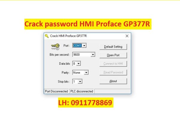 Crack password HMI Proface GP377R