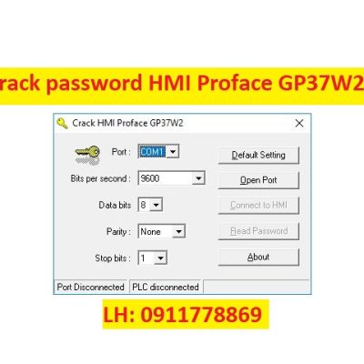 Crack password HMI Proface GP37W2