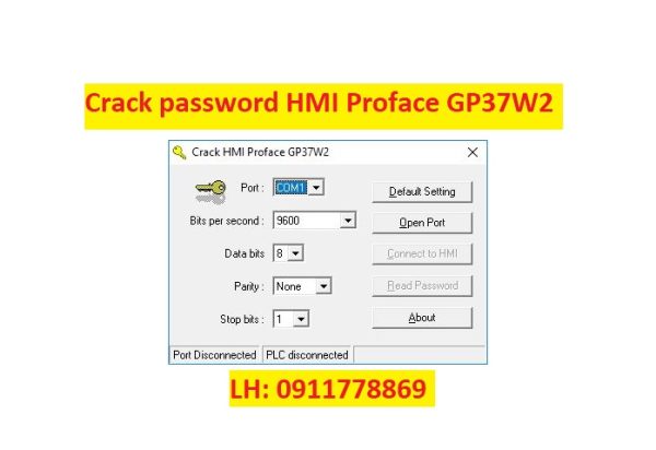 Crack password HMI Proface GP37W2