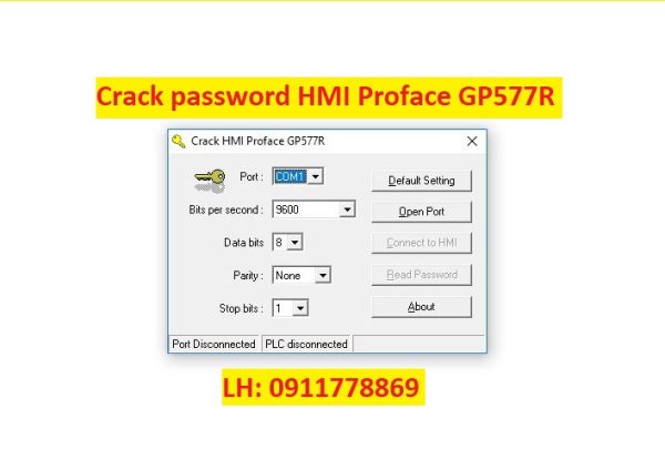 Crack password HMI Proface GP577R