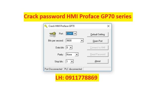 Crack password HMI Proface GP70 series