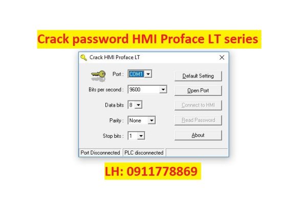 Crack password HMI Proface LT series