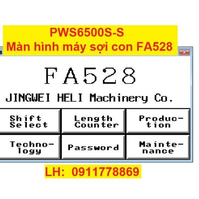 PWS6500S-S màn hình máy sợi con FA528