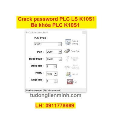 Crack password PLC K10S1 Bẻ khóa PLC LS