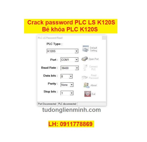 Crack password PLC K120S Bẻ khóa PLC LS