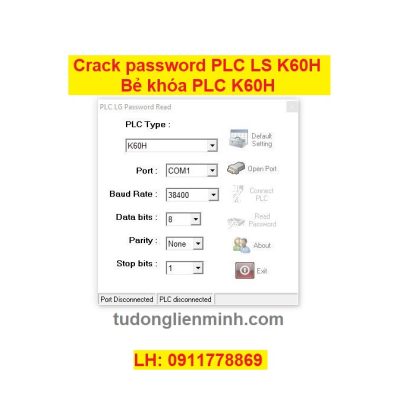 Crack password PLC K60H Bẻ khóa PLC LS