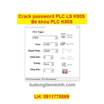 Crack password PLC K80S Bẻ khóa PLC LS