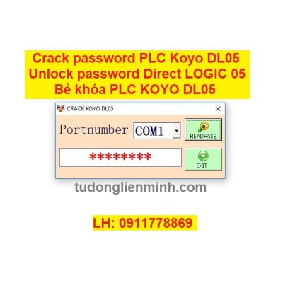 Crack password PLC Koyo DL05 Direct LOGIC 05 Bẻ khóa PLC KOYO