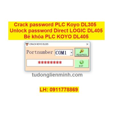 Crack password PLC Koyo DL305 Direct LOGIC DL305 bẻ khóa PLC KOYO DL305