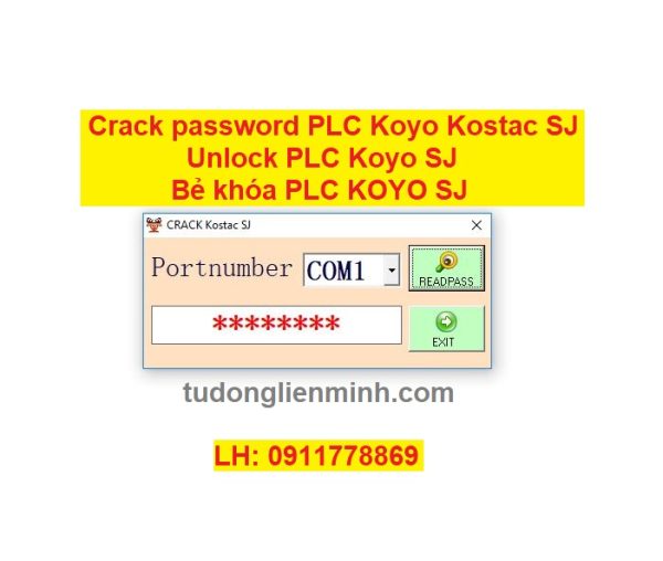 Crack password PLC Koyo Kostac SJ Unlock PLC Koyo SJ Bẻ khóa plc koyo