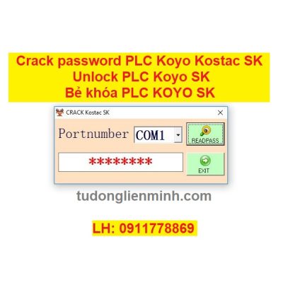 Crack password PLC Koyo Kostac SK Unlock PLC Koyo SK Bẻ khóa plc koyo