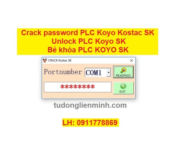 Crack password PLC Koyo Kostac SK Unlock PLC Koyo SK Bẻ khóa plc koyo