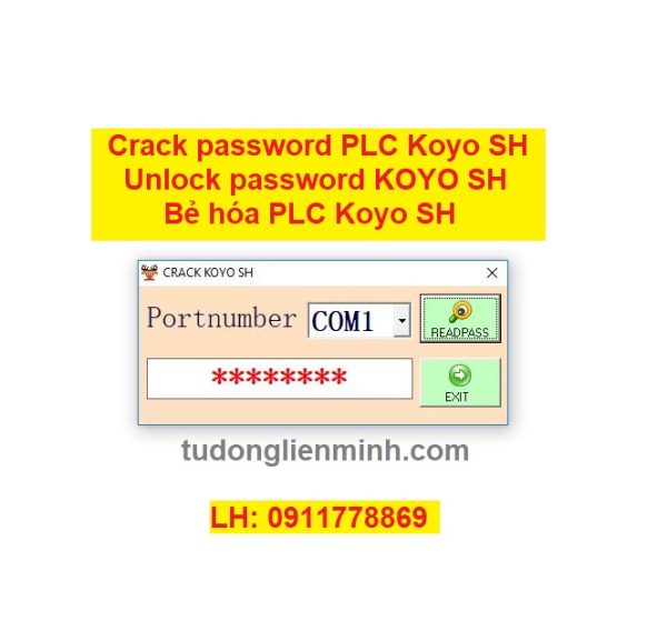 Crack password PLC Koyo SH Unlock password PLC KOYO Bẻ khóa PLC Koyo