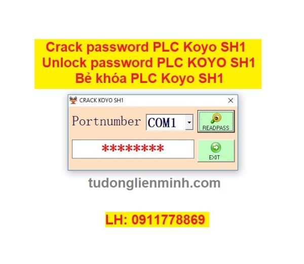 Crack password PLC Koyo SH1 Unlock password PLC KOYO Bẻ khóa PLC Koyo