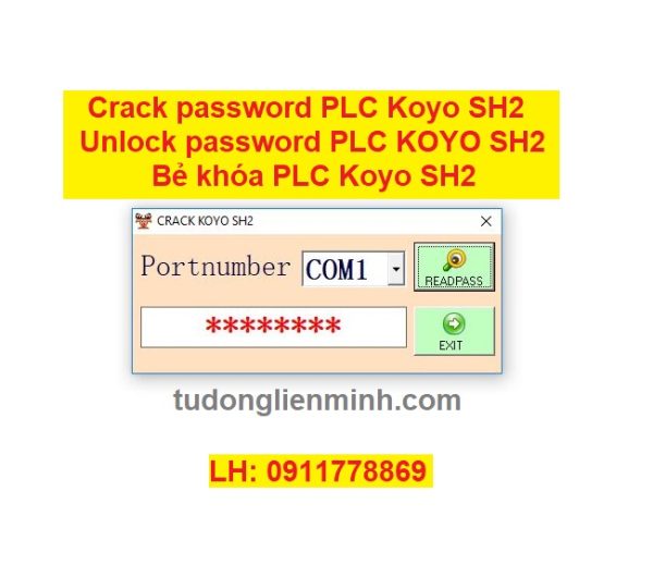 Crack password PLC Koyo SH2 Unlock password PLC KOYO Bẻ khóa PLC Koyo