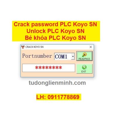 Crack password PLC Koyo SN Unlock PLC Koyo SN Bẻ khóa plc koyo