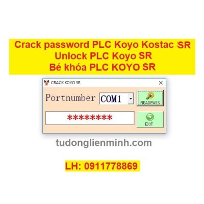 Crack password PLC Koyo SR bẻ khóa plc koyo