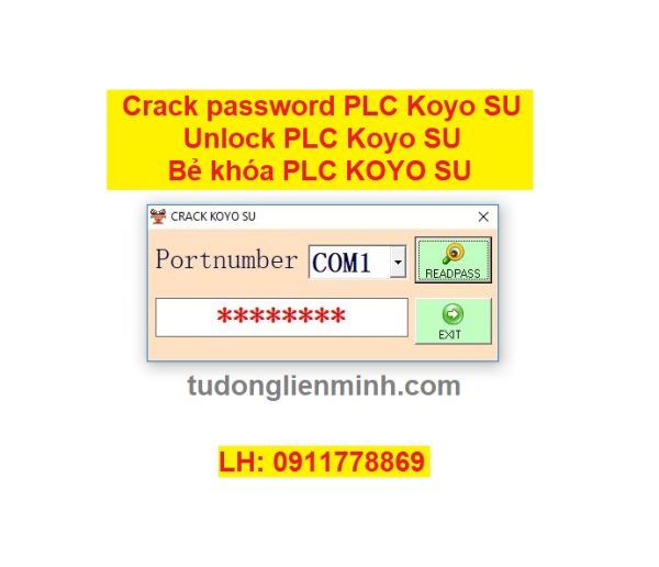 Crack password PLC Koyo SU bẻ khóa plc koyo