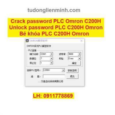 Crack password PLC OMRON C200H Bẻ khóa PLC C200H Omron