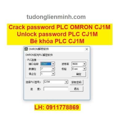 Crack password PLC OMRON CJ1M Bẻ khóa PLC CJ1M