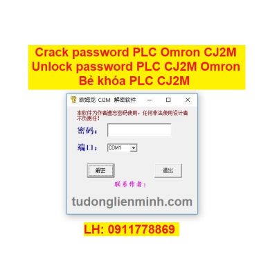 Crack password PLC Omron CJ2M Bẻ khóa PLC CJ2M