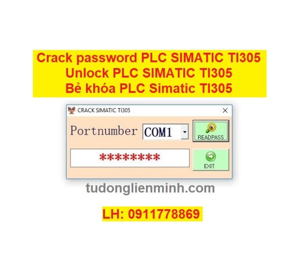 Crack password PLC SIMATIC TI305 Bẻ khóa PLC SIMATIC TI305