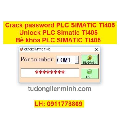 Crack password PLC SIMATIC TI405 Bẻ khóa PLC SIMATIC TI405