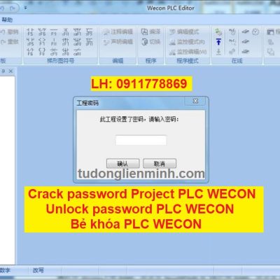 Crack password project PLC WECON Bẻ khóa PLC WECON