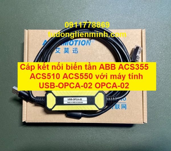 Cáp kết nối biến tần ABB ACS355 ACS510 ACS550 với máy tính USB-OPCA-02 OPCA-02