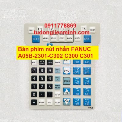 Bàn phím nút nhấn FANUC A05B-2301-C302 C300 C301