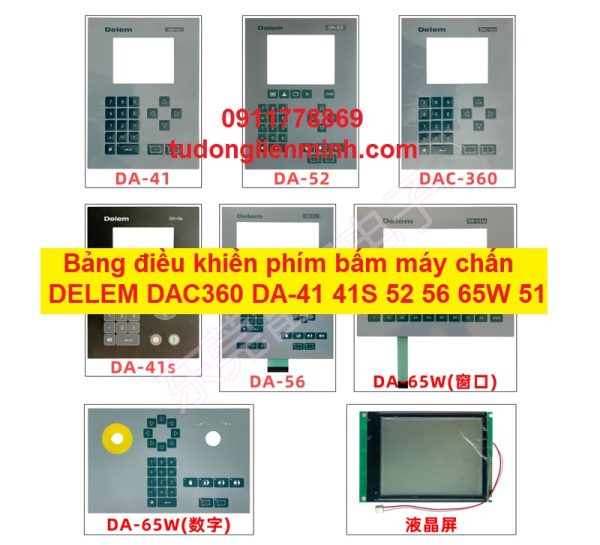 Bảng điều khiển phím bấm máy chấn DELEM DAC360 DA-41 41S 52 56 65W 51