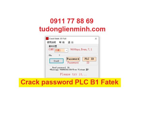 CRACK PASSWORD PLC B1 Fatek