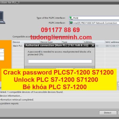 Crack password plc S7-1200 Bẻ khóa PLC S7-1200