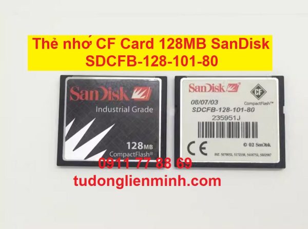 Thẻ nhớ CF Card 128MB SanDisk SDCFB-128-101-80