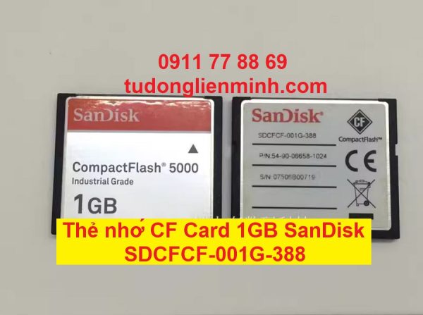 Thẻ nhớ CF Card 1GB SanDisk SDCFCF-001G-388