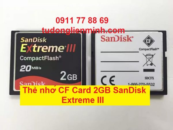 Thẻ nhớ CF Card 2GB SanDisk Extreme III