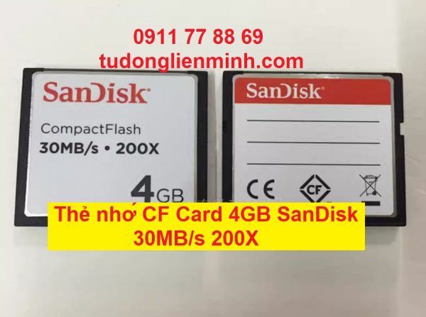 Thẻ nhớ CF Card 4GB SanDisk 30MB/s 200X
