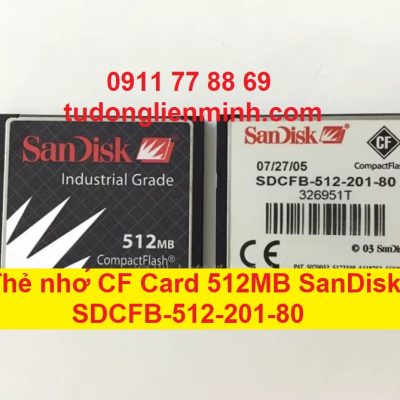 Thẻ nhớ CF Card 512MB SanDisk SDCFB-512-201-80