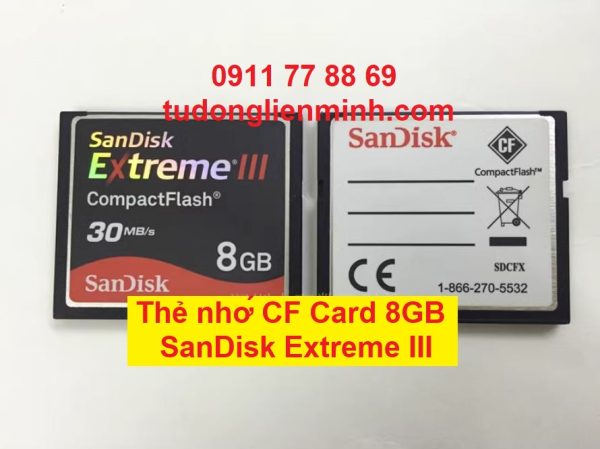 Thẻ nhớ CF Card 8GB SanDisk Extreme III