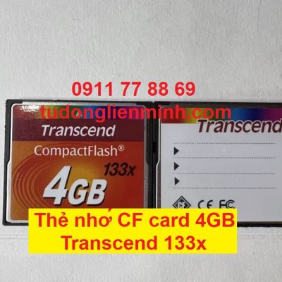 Thẻ nhớ CF card 4GB Transcend 133x