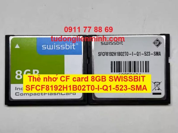 Thẻ nhớ CF card 8GB SWISSBIT SFCF8192H1B02T0-I-Q1-523-SMA