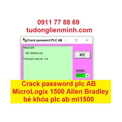 Crack password plc AB MicroLogix 1500 Allen Bradley bẻ khóa plc ab ml1500