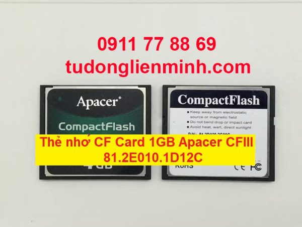Thẻ nhớ CF Card 1GB Apacer CFIII 81.2E010.1D12C