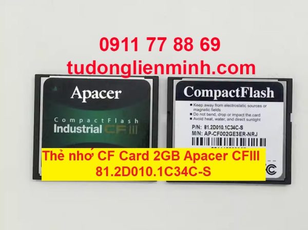 Thẻ nhớ CF Card 2GB Apacer CFIII 81.2D010.1C34C-S