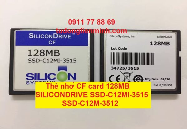 Thẻ nhớ CF card 128MB SILICONDRIVE SSD-C12MI-3515 SSD-C12M-3512