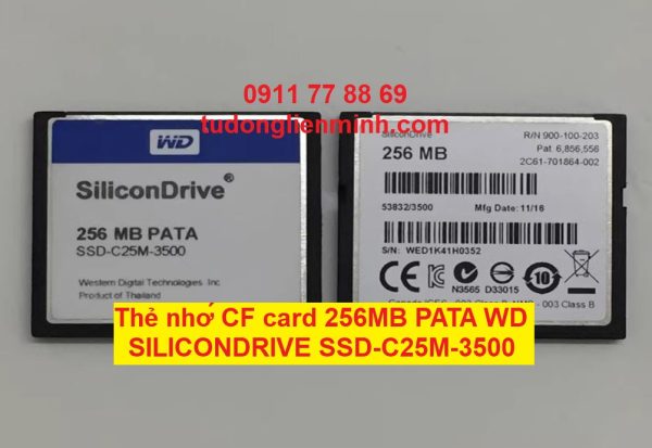 Thẻ nhớ CF card 256MB PATA WD SILICONDRIVE SSD-C25M-3500