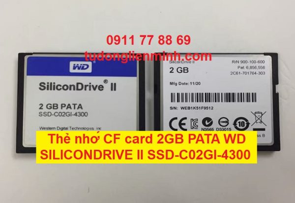 Thẻ nhớ CF card 2GB PATA WD SILICONDRIVE II SSD-C02GI-4300