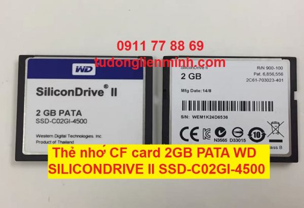 Thẻ nhớ CF card 2GB PATA WD SILICONDRIVE II SSD-C02GI-4500
