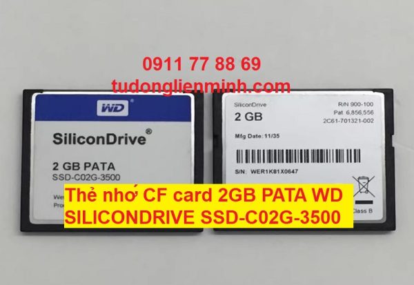 Thẻ nhớ CF card 2GB PATA WD SILICONDRIVE SSD-C02G-3500